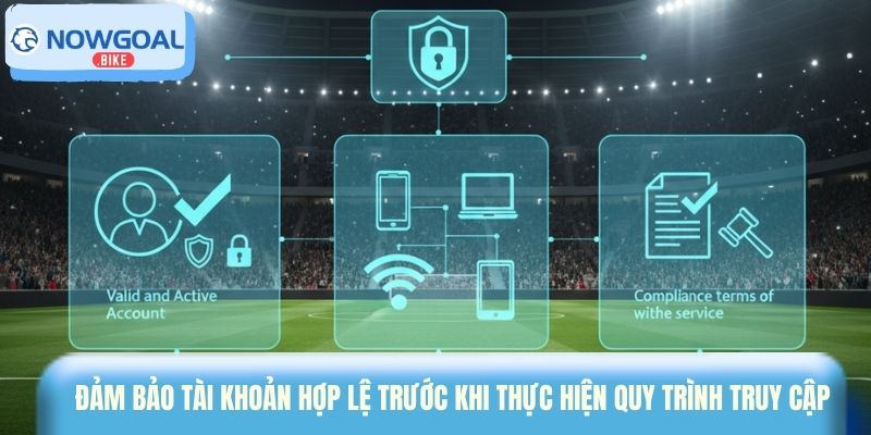 Đảm bảo tài khoản hợp lệ trước khi thực hiện quy trình truy cập