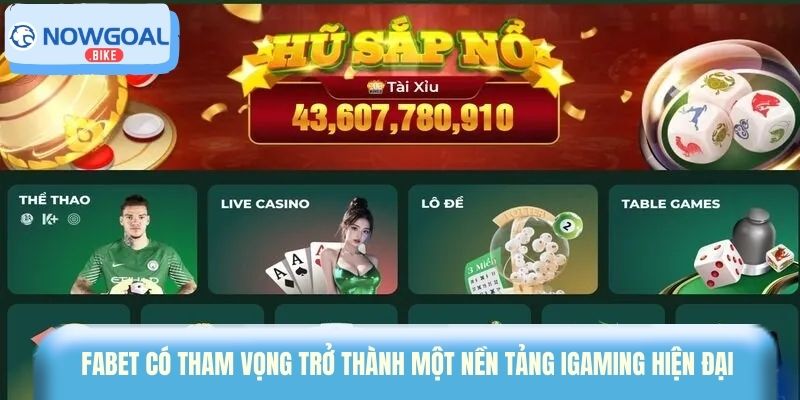 Fabet có tham vọng trở thành một nền tảng iGaming hiện đại