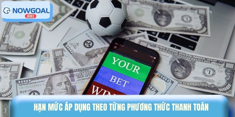 Hạn mức áp dụng theo từng phương thức thanh toán 