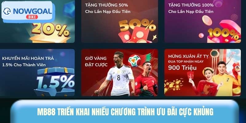 Mb88 triển khai nhiều chương trình ưu đãi cực khủng